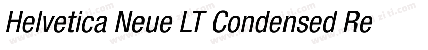 Helvetica Neue LT Condensed Regular字体转换